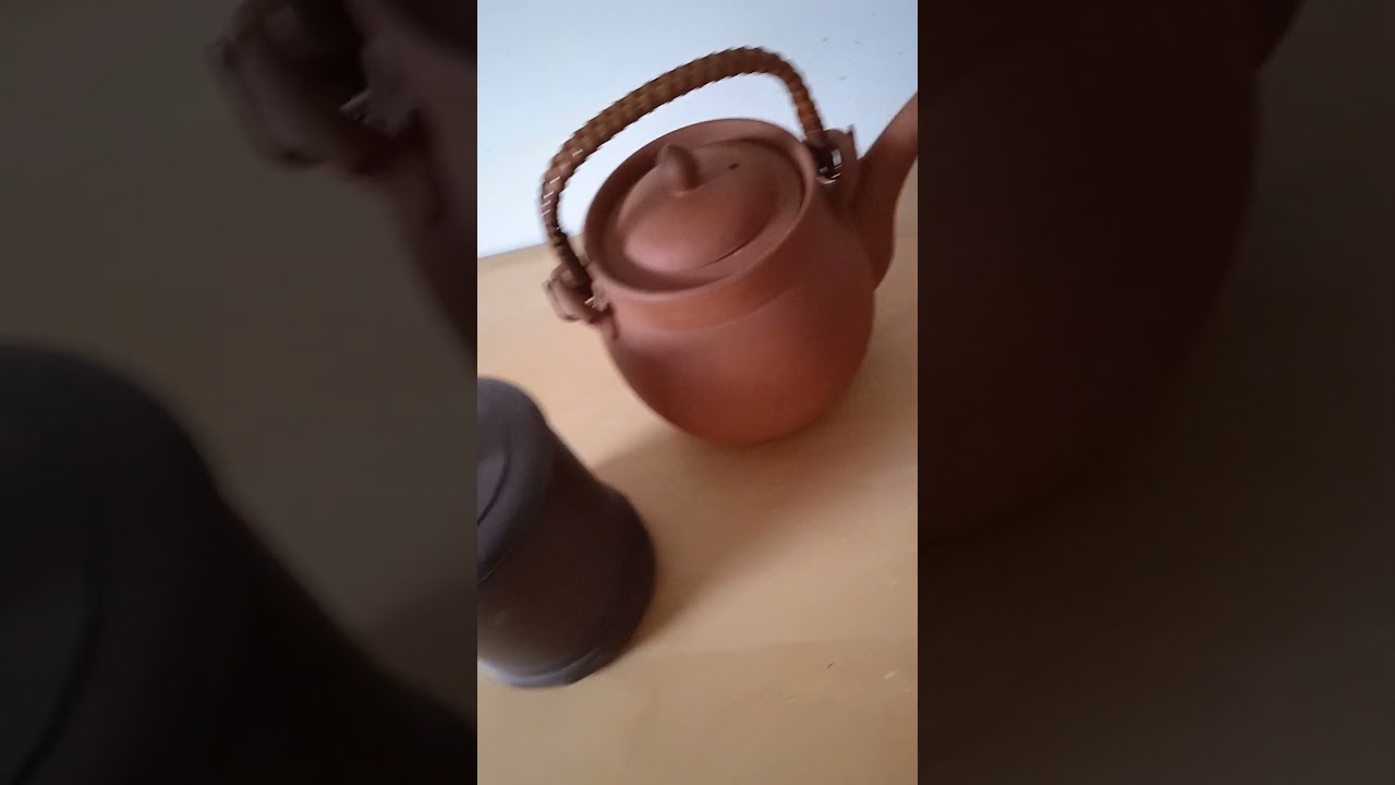 Yixing Lidded Tea Pots & Cup Purple Clay - PRC