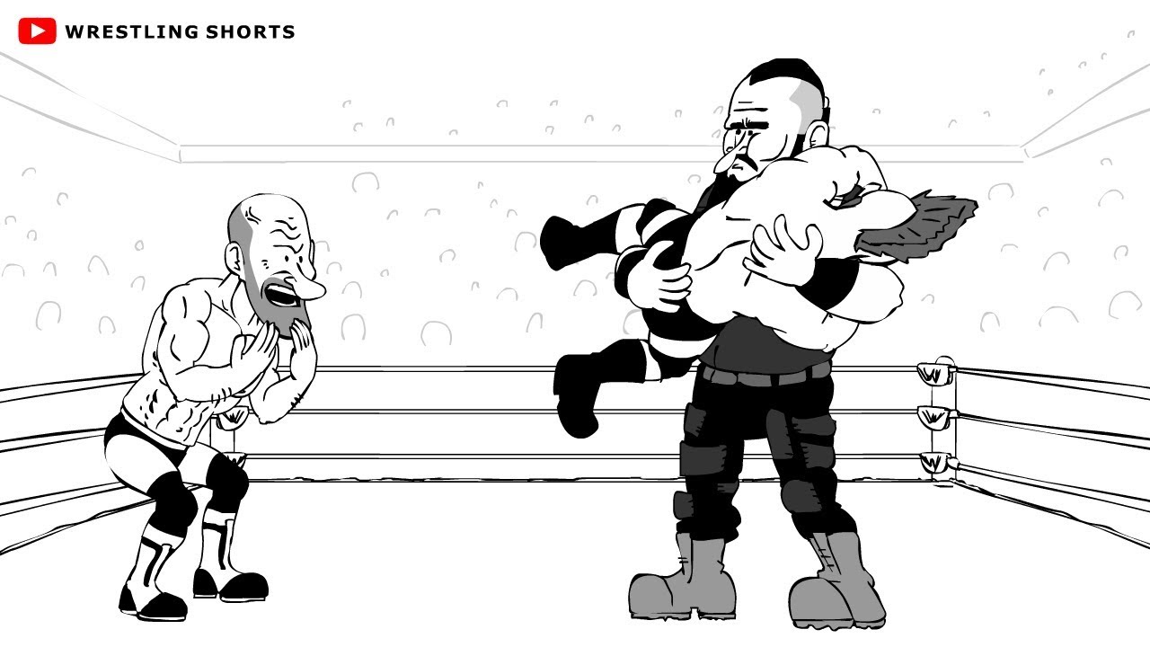 Braun Strowman vs Sheamus and Cesaro WrestleMania 34 Parody Cartoon