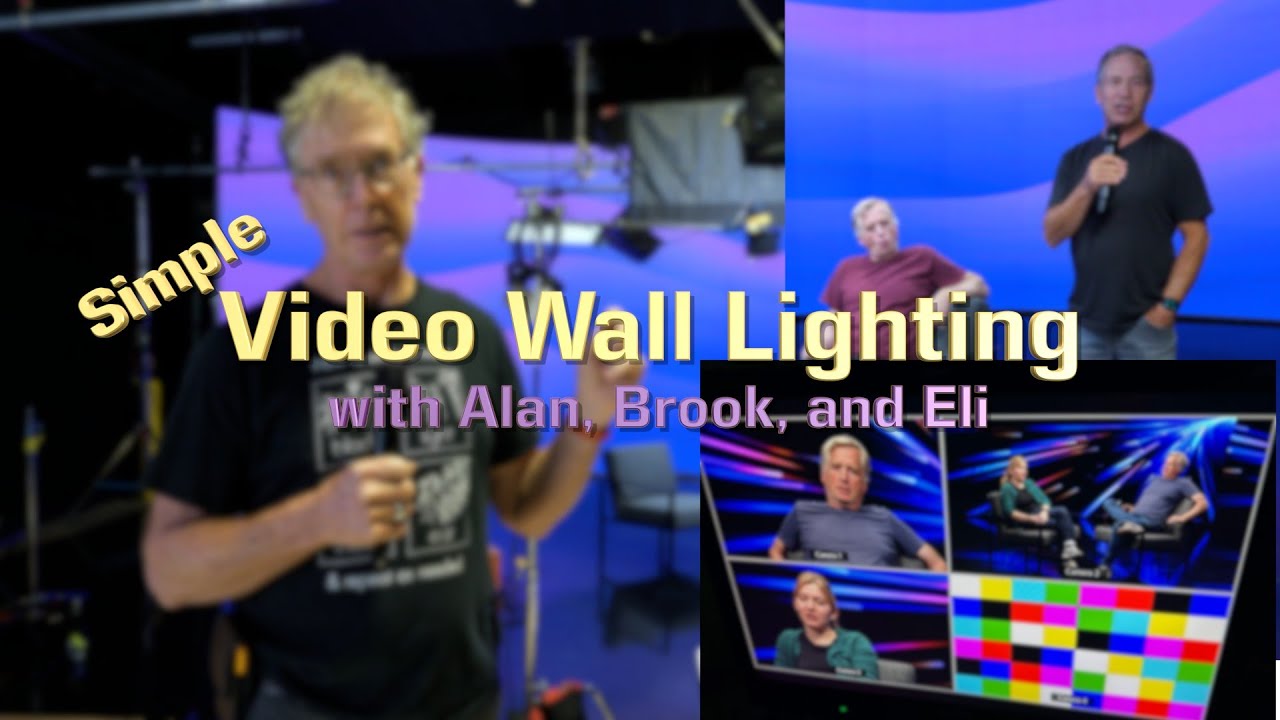 351: Lighting in front of a Video Wall.