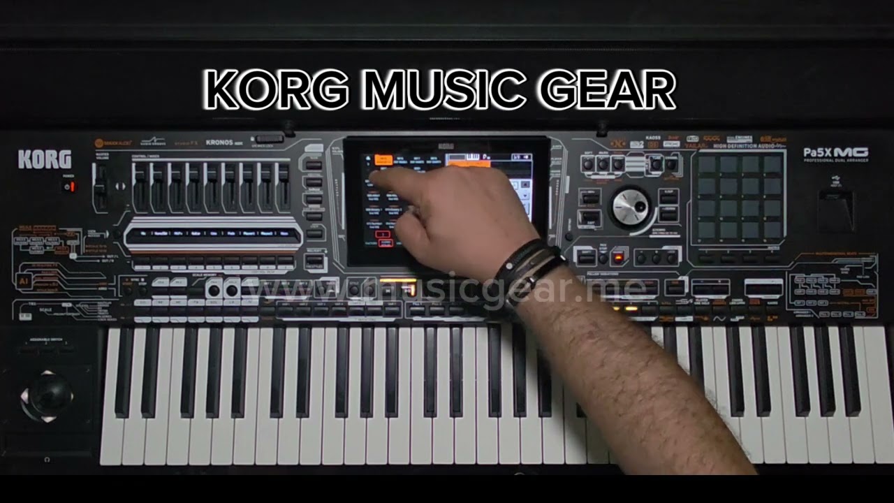 KORG PA5X-MG EDITION  , introducing the new OS MG with Mr.Eddy Kanaan.
