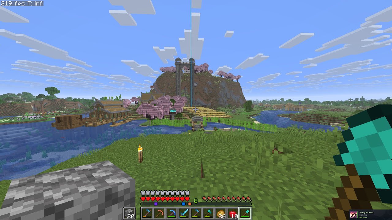 trying to stream minecraft again lol