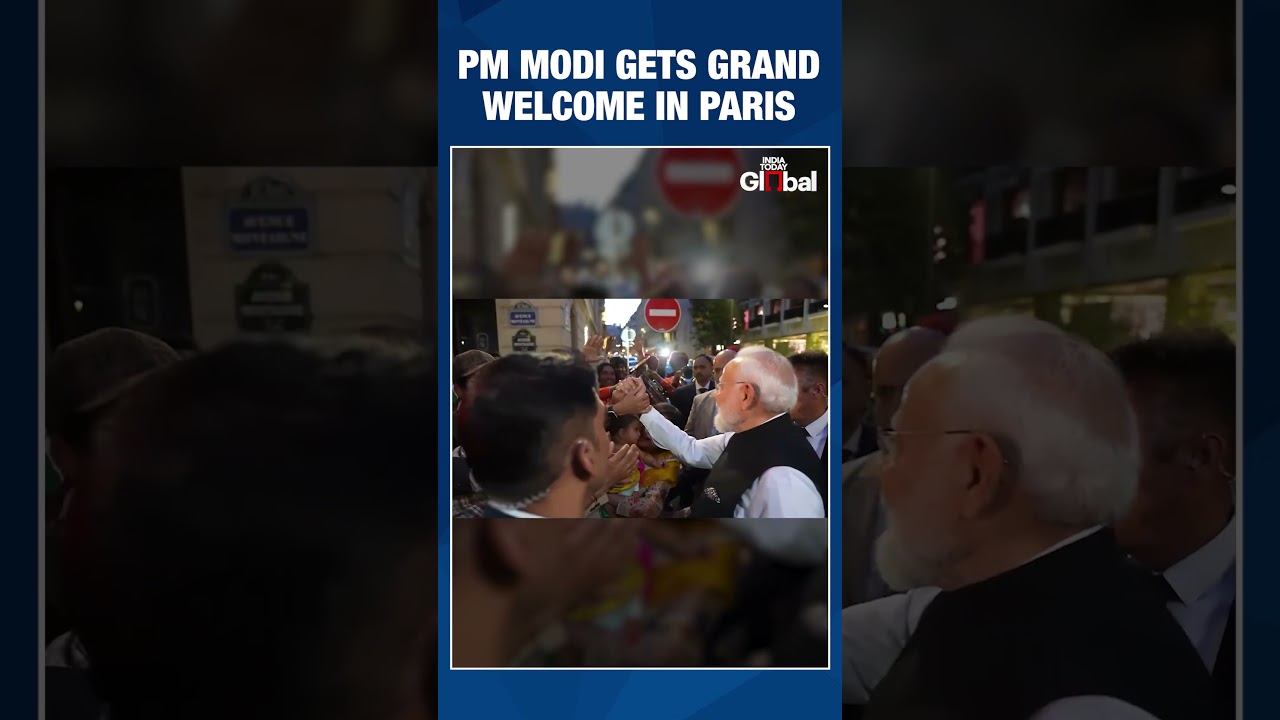 PM Modi Receives Warm Reception From Indian Diaspora In Paris