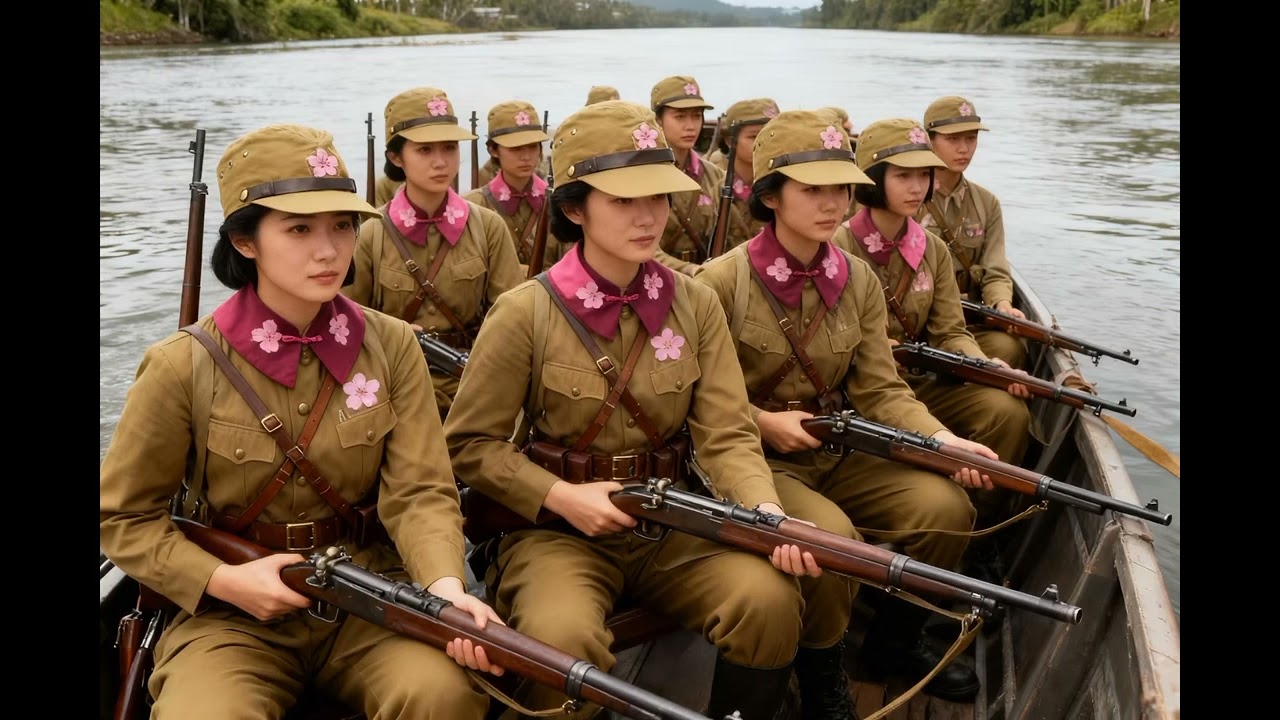 Pacific Theatre WW2. 👩🏻 Imperial Japanese female soldiers 🇯🇵 and Sakura of woman army 🌸 (Part 2).