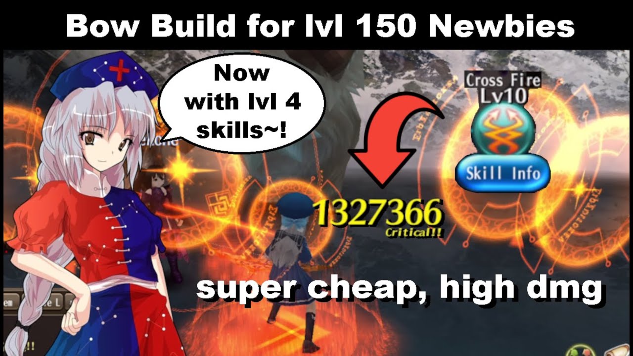 SUPER CHEAP Bow Build for Newbies! WITH Lvl 4 Skills! | Toram Online