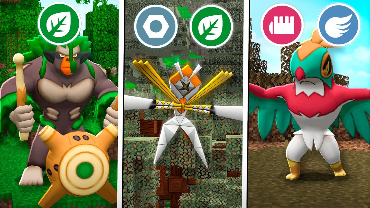 CRIEI O MELHOR TRIO DO PIXELMON RAÍZ