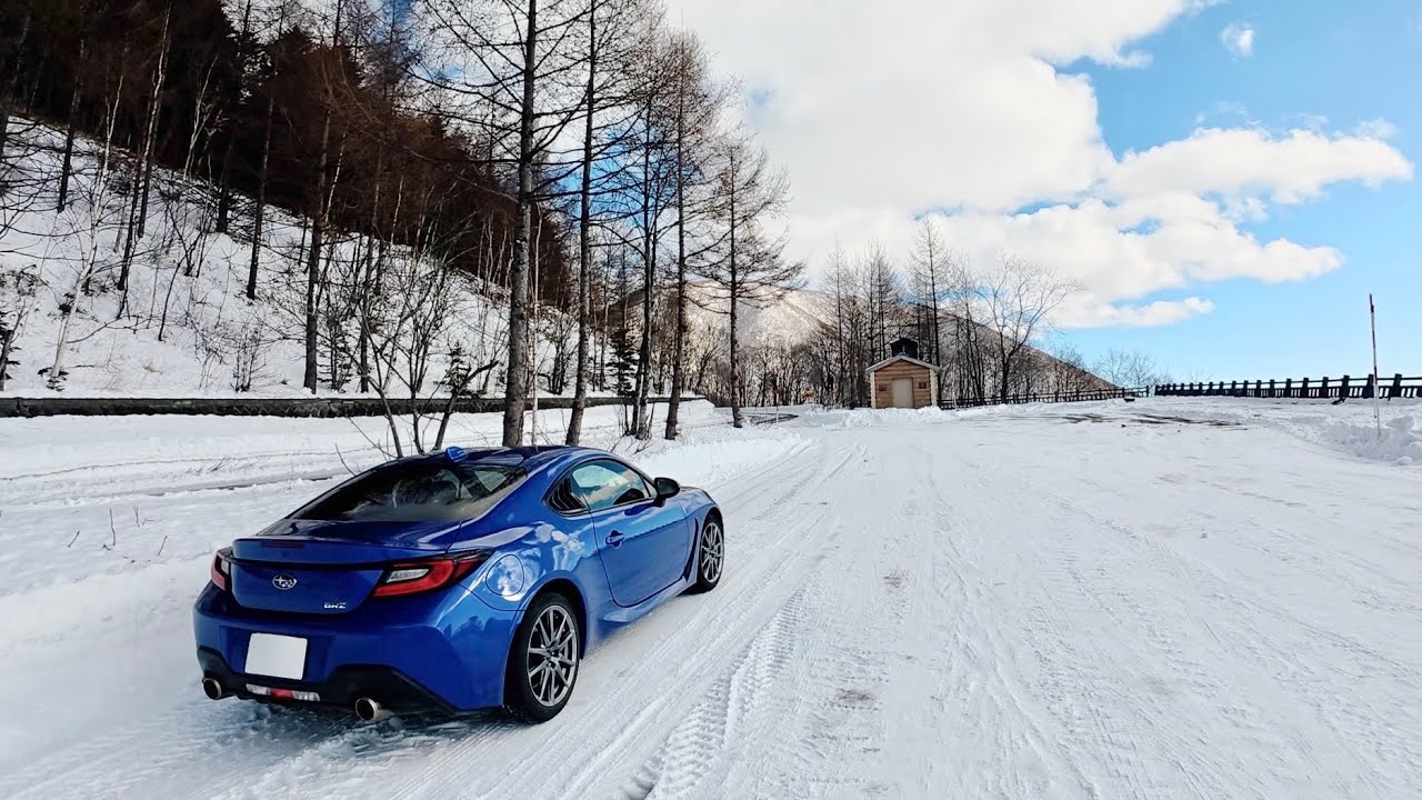 【スポ車女子/BRZ】雪道走行そして氷の集落へ|然別湖コタン