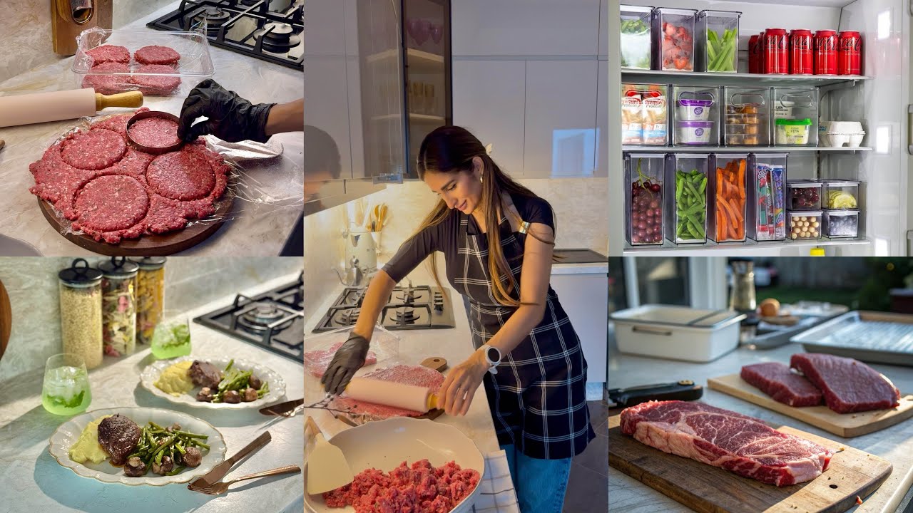 تنظيم اللحوم 🥩 الحيل الاقتصادية لشهر منظم /الاقتصاد فالمصروف الشهري 💰