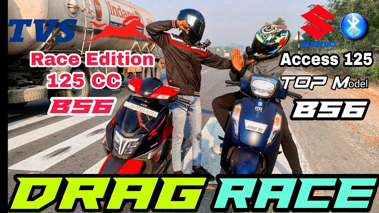 TVS Ntorq 125 Race Edition Bs6 Vs Access 125 Bs6 || DRAG RACE ||