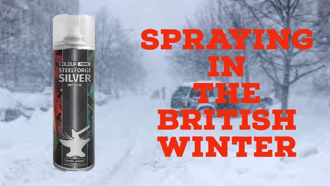 Hobby Tip: Spraying your Warhammer in the Cold British Winter brrrrr