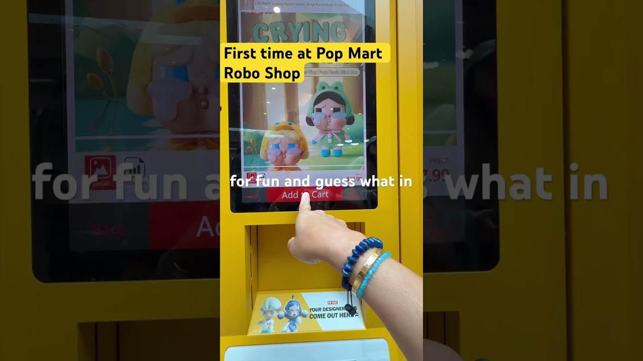 First time to use the Pop Mart Robo Shop #labubu #popmart #popmartroboshop #labubuhunt