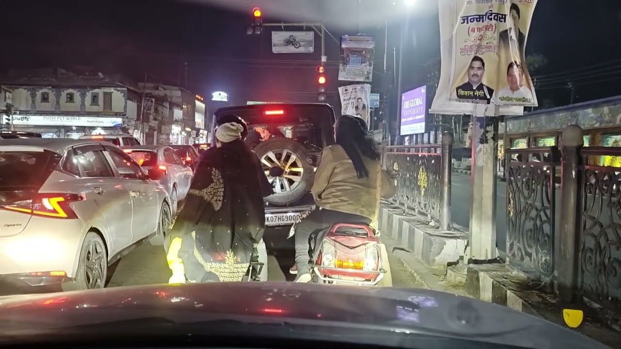 STREETS OF DEHRADUN | NIGHT VIEW| AJABPUR-RISPANA-DHARMPUR-EC RD-RAJPUR RD-CLOCK TOWER - RAILWAY STN