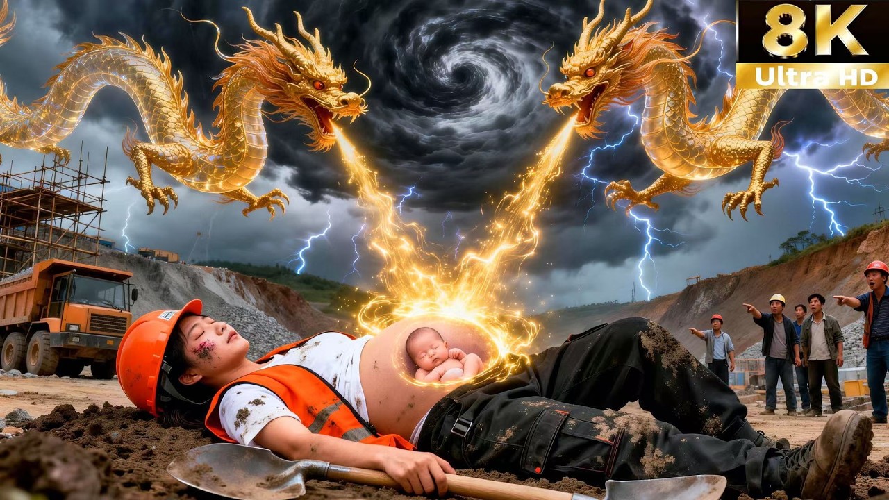 mujer embarazada se desmayó trabaj,El dragón la salvó a ella y a su hijo,permitió cambiar su vida