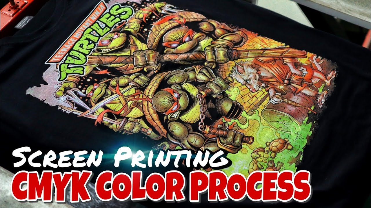 [SCEEEN PRINTING] CMYK COLOR PROCESS - NINJA TURTLES