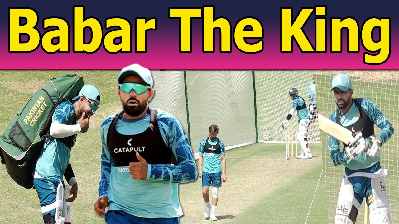 King Babar Azam batting practice against Naseem and Shaheen Afridi | PAKvENG test series