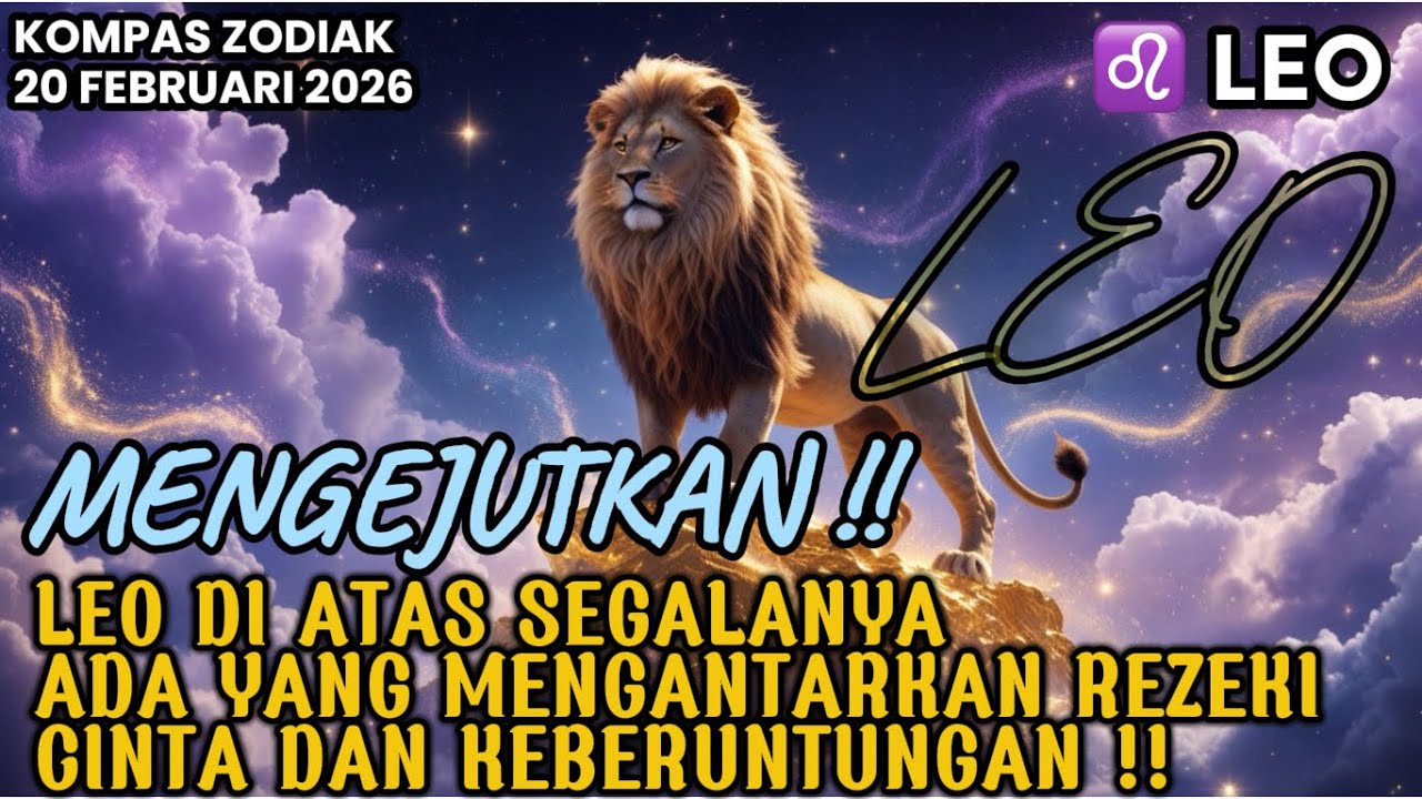 LEO♌️MENGEJUTKAN‼️LEO DI ATAS SEGALANYA,ADA YANG MENGANTAR REZEKI CINTA & PERUNTUNGAN‼️KOMPAS ZODIAK