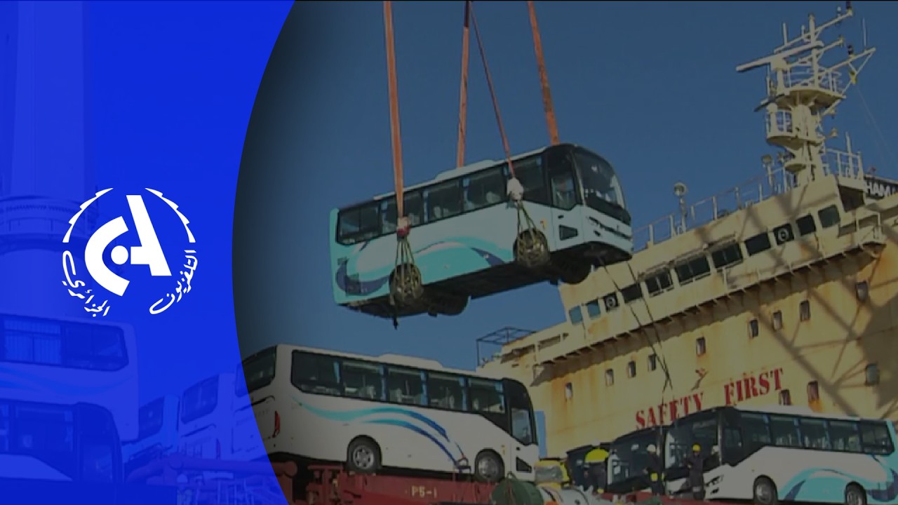 Programme d'importation de 10.000 bus réception d'une nouvelle cargaison au port d'Alger