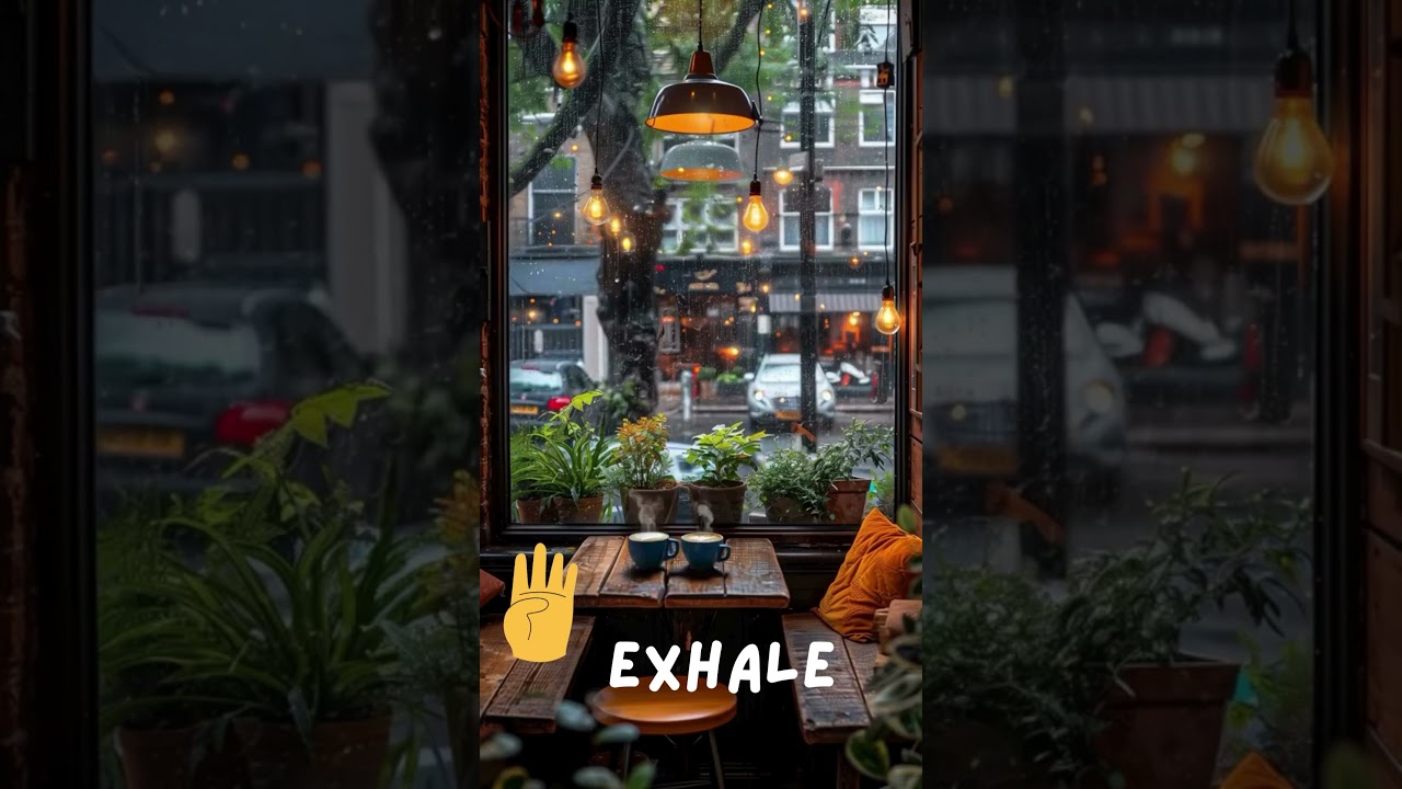 Relax - Coffee Shop, Sensual Saxophone & Guided Breathing Meditation | 1-Minute Calm #jazz #winter
