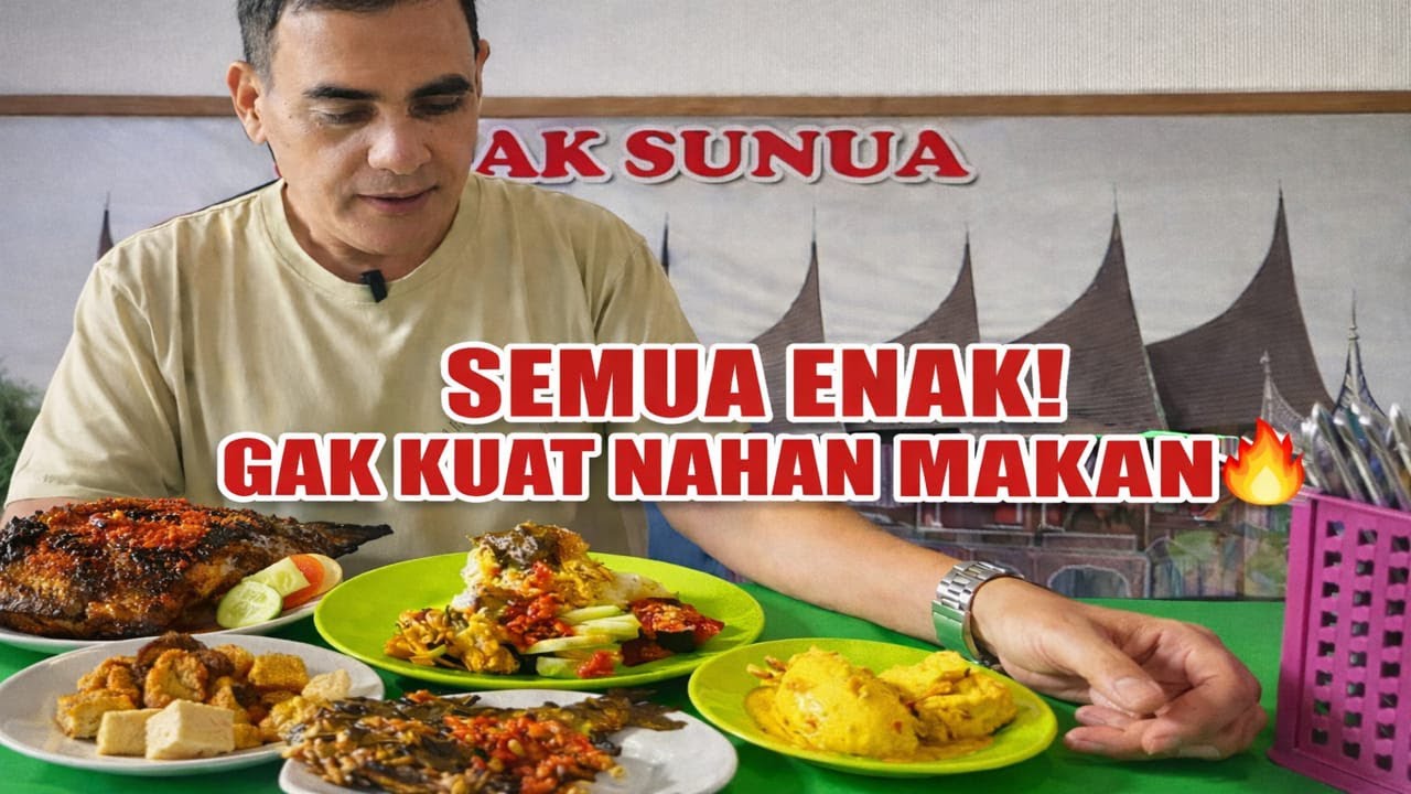 RASA MASAKAN DI RUMAH MAKAN OMBAK SUNUA  BIKIN NAMBAH TERUS🔥