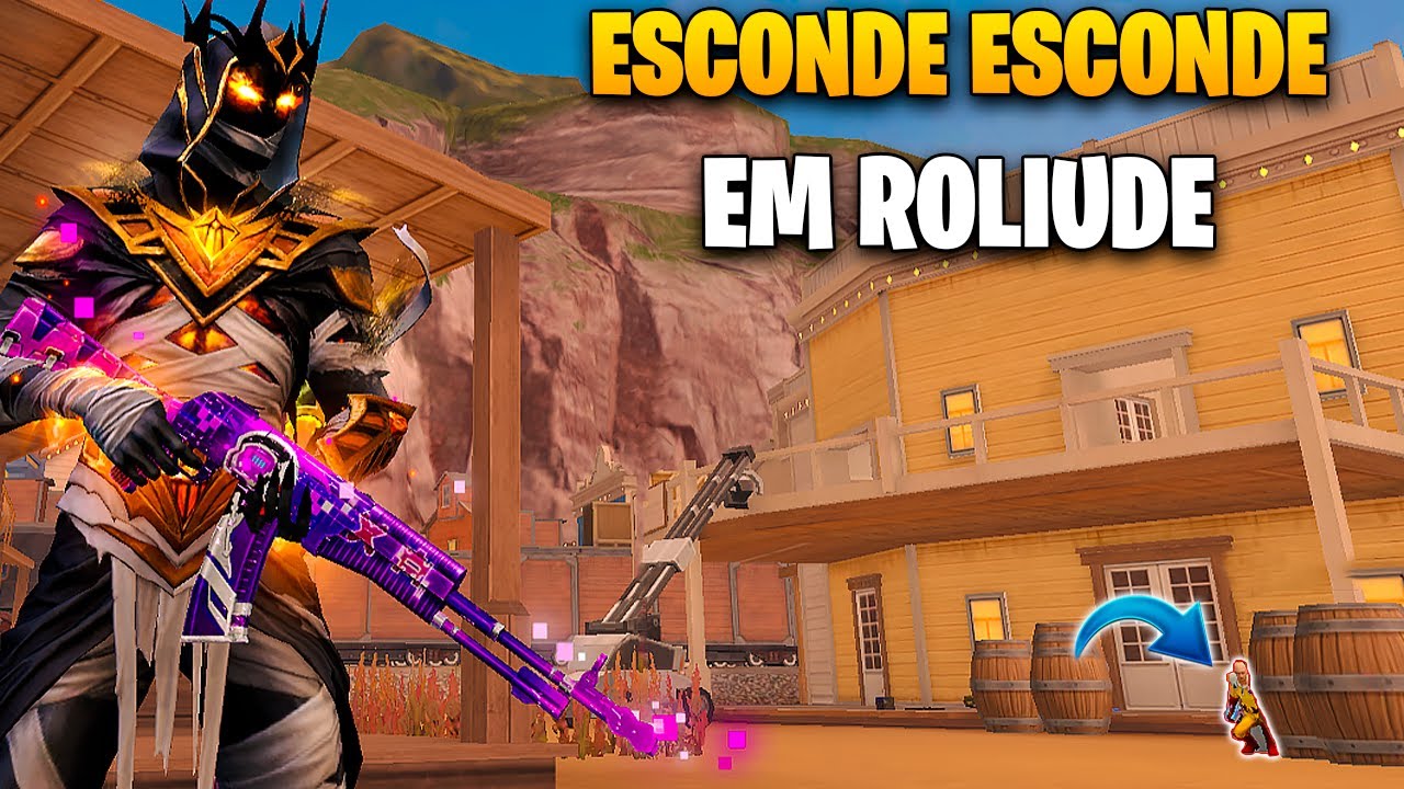 ESCONDE ESCONDE EM ROLIUDI NO FREE FIRE - FIZ O IMPOSSIVEL PRA VENCER