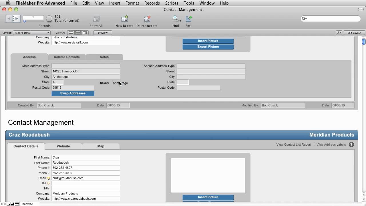 FIleMaker Pro: Exporting Data