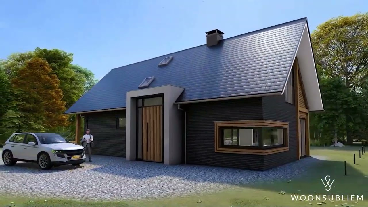 #201 Ontwerp WoonSubliem -Schuurwoning stoer, robuust hout, gebinten, risaliet, levensloopbestendig