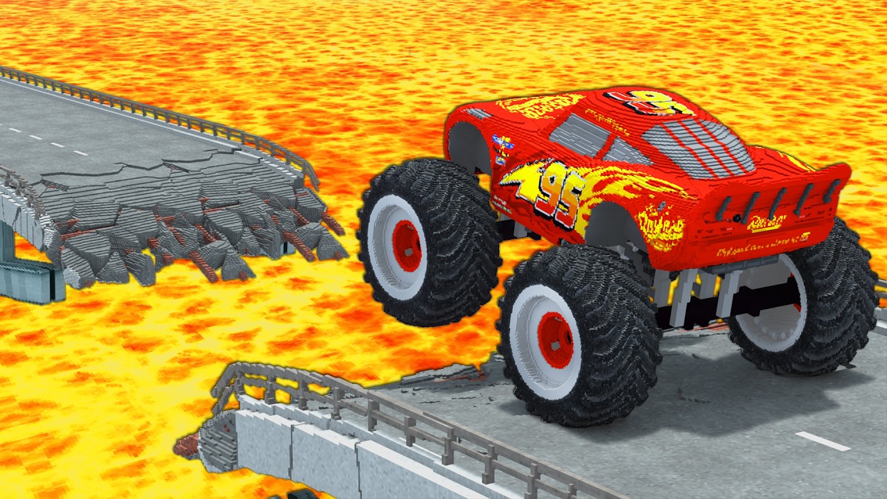 MONSTER TRUCK vs LAVA in Teardown