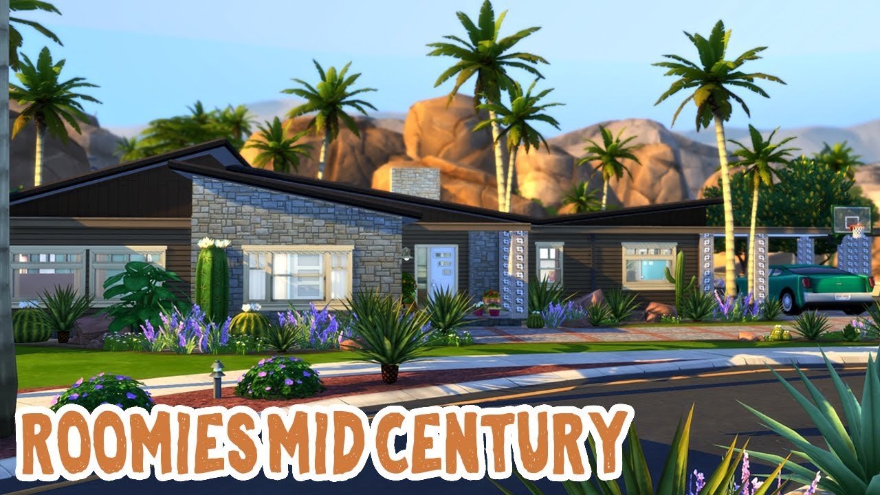 Roomies Mid Century || The Sims 4: Speed Build