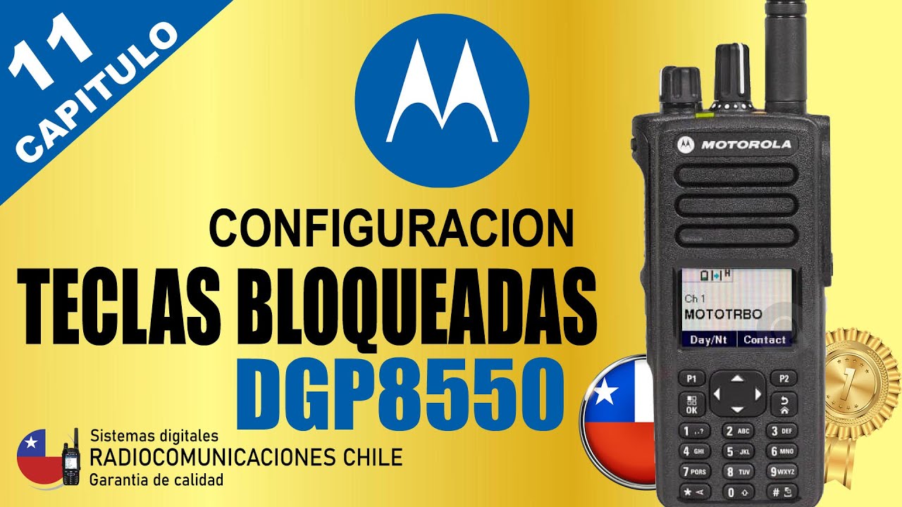 🥇 RADIO DGP8550 | PROGRAMACION TECLAS BLOQUEADAS