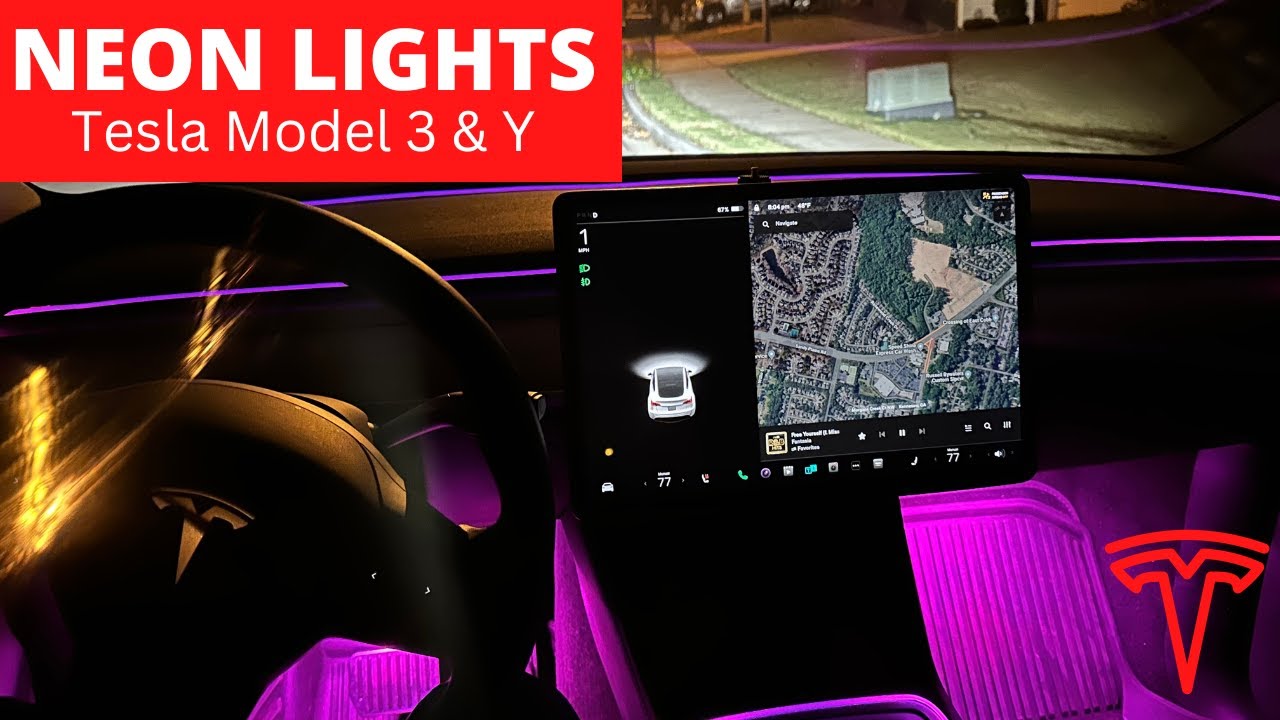 Tesla Model 3 & Y - Nestour Neon Light Kit (Install and Review)