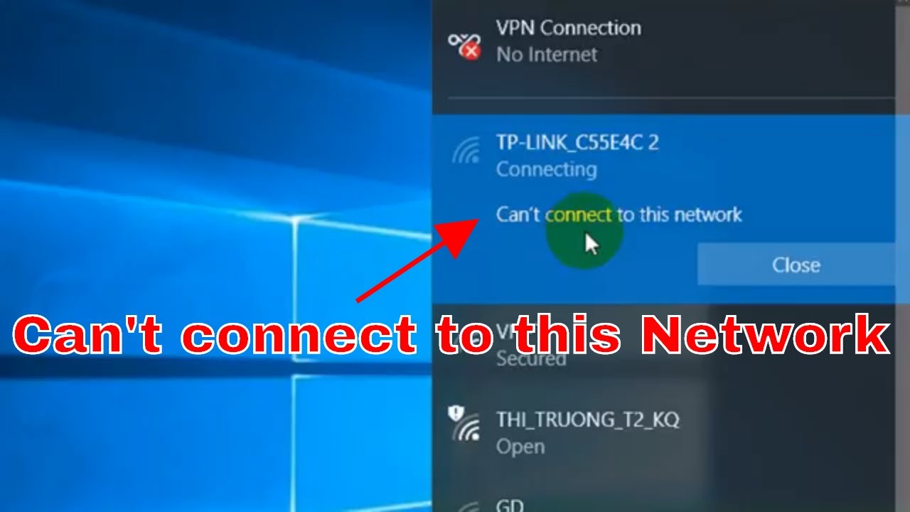 Как исправить: Can't Connect to this Network ( Wi-Fi | Internet )