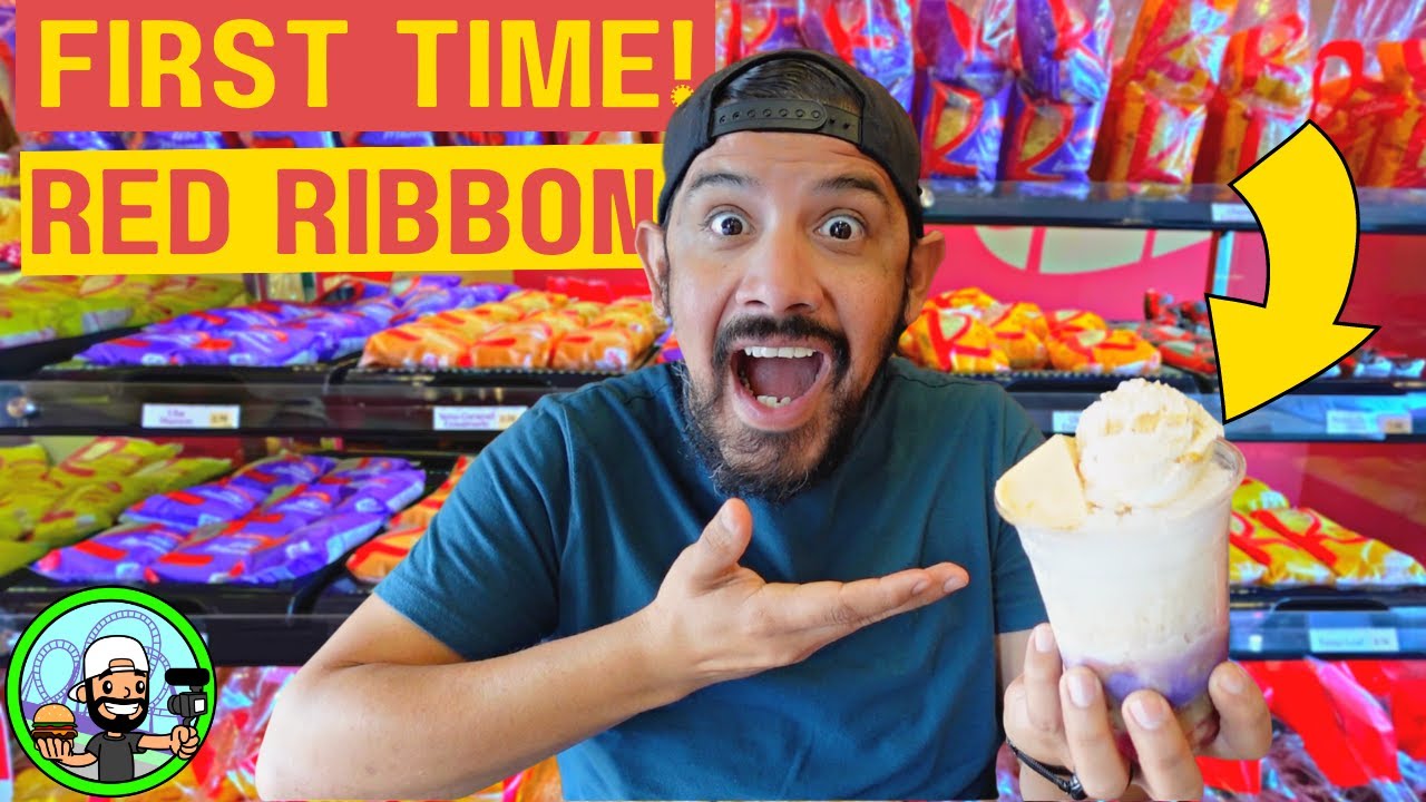 BEST FILIPINO DESSERTS?! | Red Ribbon Bake Shop at Orange County