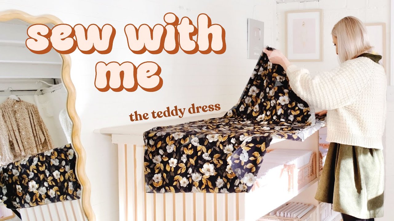 You Need To Add This Pattern To Your 'To Sew' List ASAP! | Cosy Sewing Vlog: Making the Teddy Dress