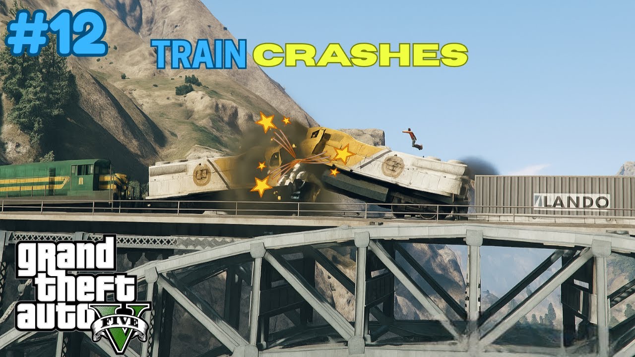 DANGEROUS TRAIN CRASH | GTA V GAMEPLAY #12