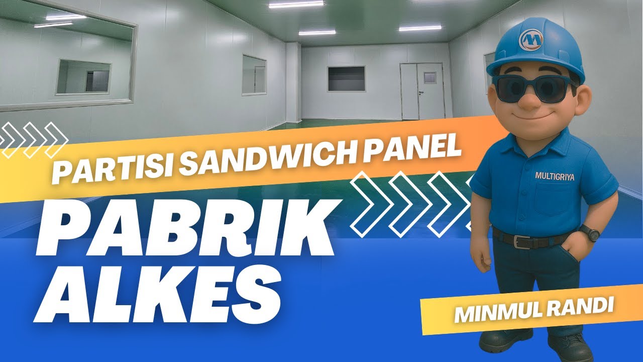 Partisi Sandwich Panel Clean Room Pabrik Alat Kesehatan