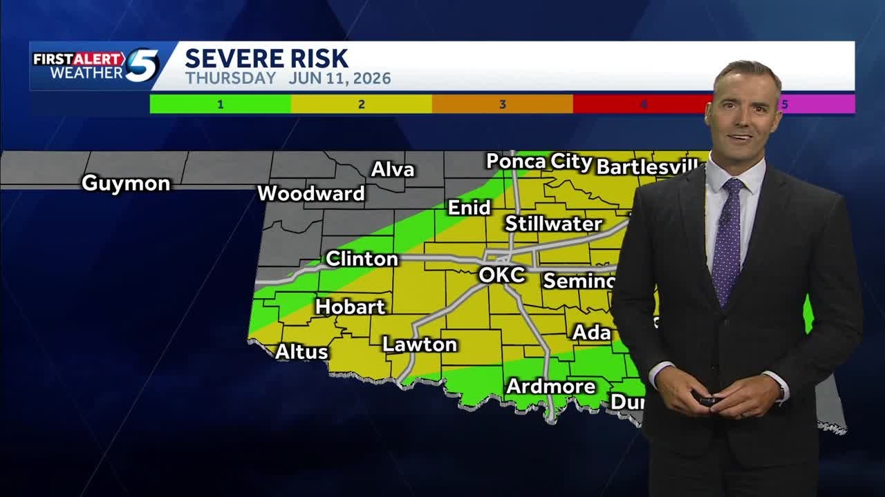 Oklahoma Weather Forecast: Alert day with storms late Thursday