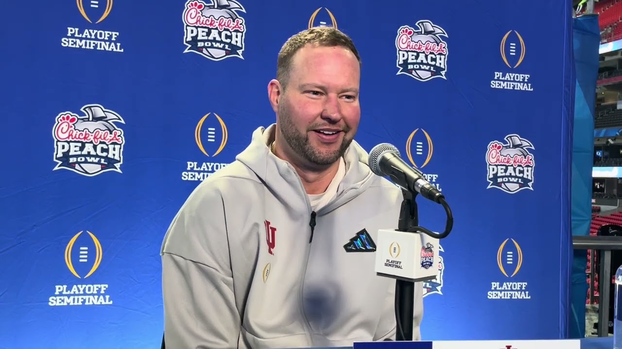 Полуфинал плей-офф студенческого футбола Индианы, Peach Bowl. Брайант Хейнс о прудах Д'Анджело.
