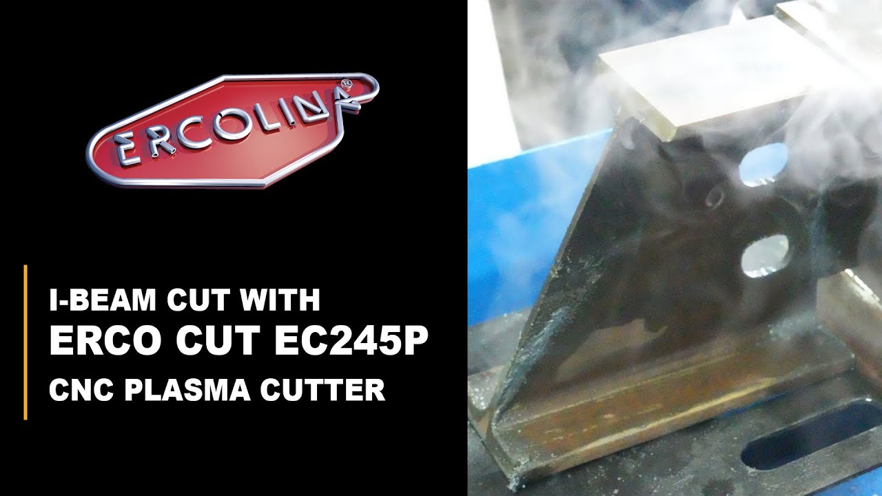 Cutting I-Beam with EC245P Plasma Cutter