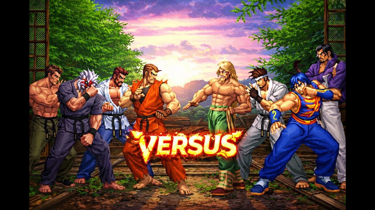[KOF Mugen] Шин Каратэ, Марко, Экс-Такума, Дэн против Экс-Роберта, Кунг-Фу-Мэн, Дао-Лонг, Джун [4...