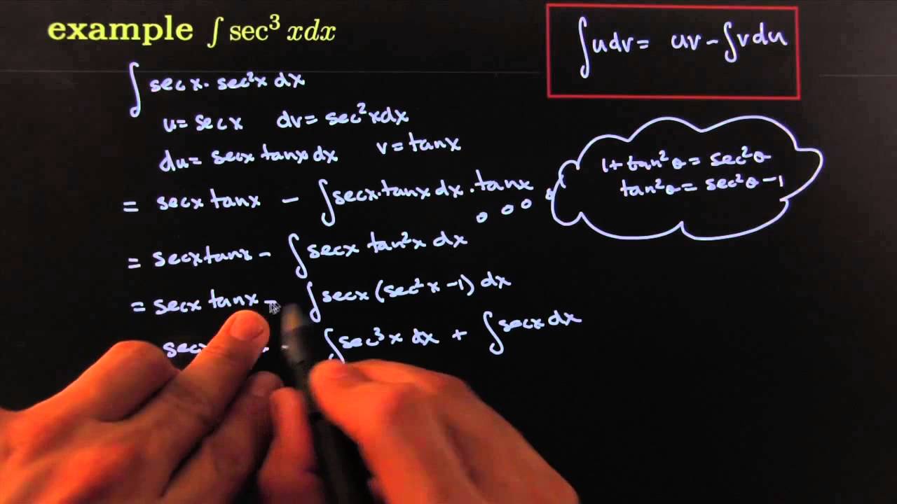 integrate sec ^3 x dx by parts HD
