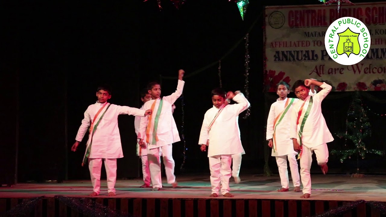 Dance performance with the song - Aao Baccho Tumhe Dikhye - by the students of Central Public School