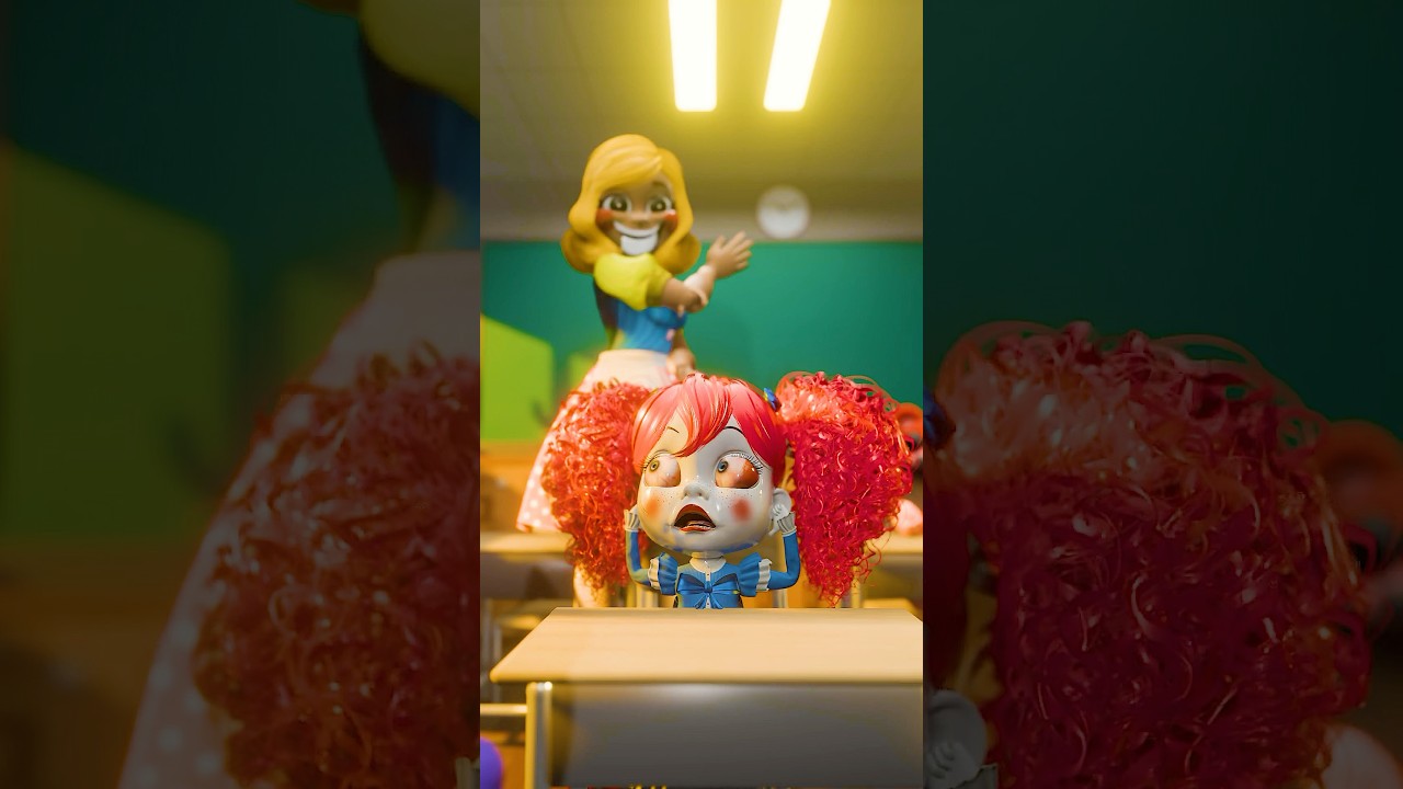 POPPY TRIES TO BLOCK THE CHAOS&hellip; 💥 MISS DELIGHT HAD ENOUGH 😭 #poppyplaytime4animation #funny