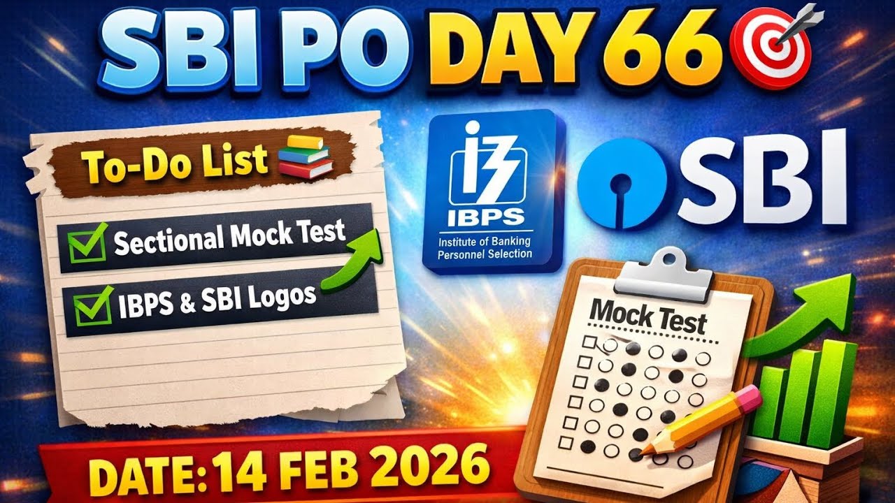 SBI PO DAY 66🎯🤞 TO-DO📚 sectional mock 📈#100dayschallenge #sbipo2026 #bankpoexampreparation #aspirant