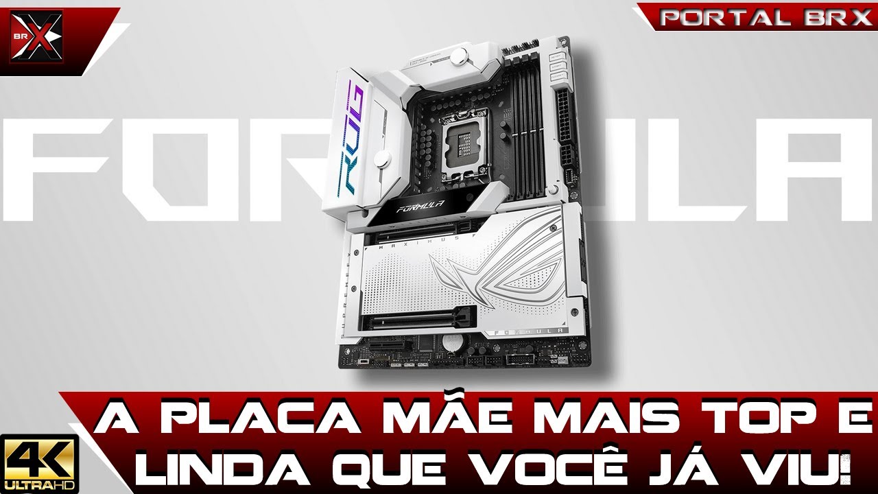 A Placa Mãe Branca Mais COMPLETA e LINDA que você já viu!