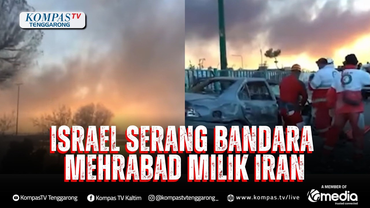 Israel Klaim Hancurkan 300 Peluncur Rudal Iran dan Serang Bandara Mehrabad | KOMPAS MALAM