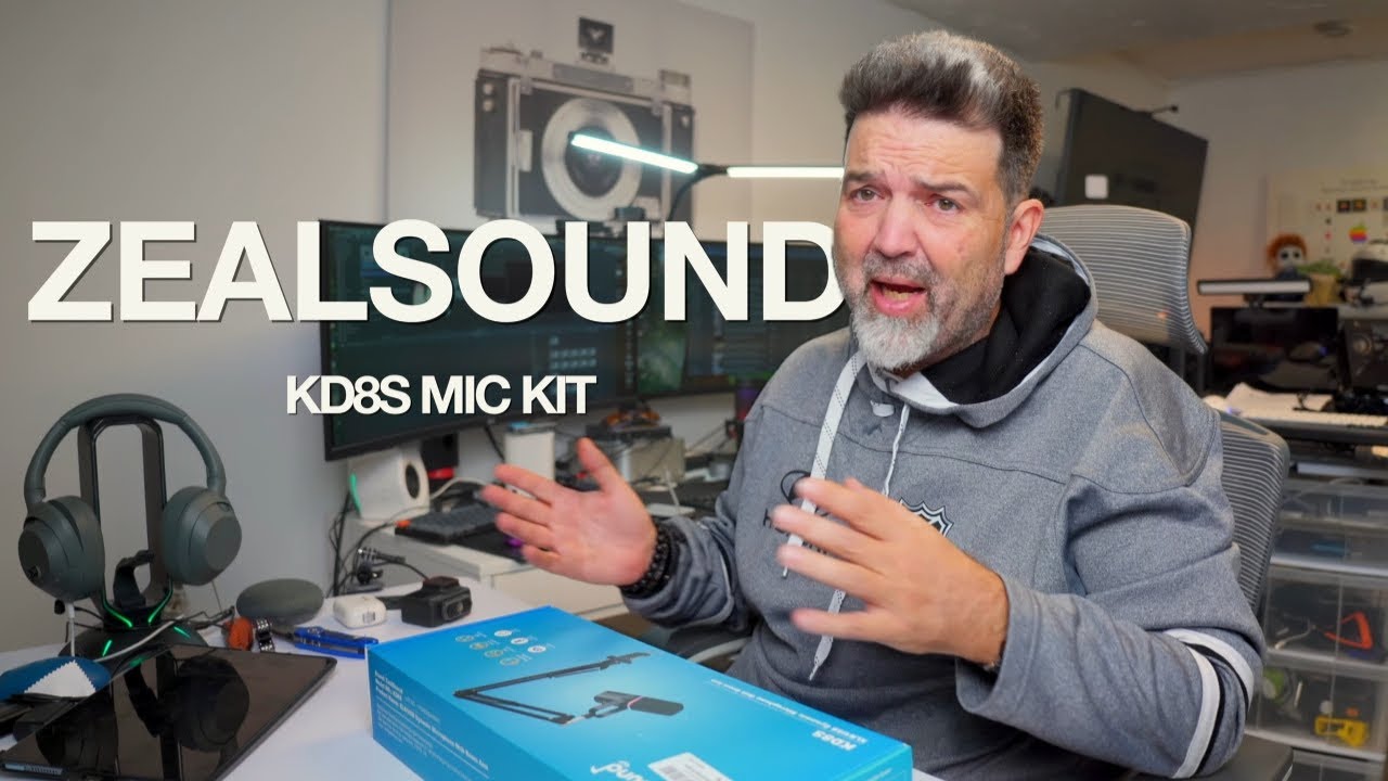 ZealSound KD8S USB and XLR Mic Kit Unboxing and Sound Test