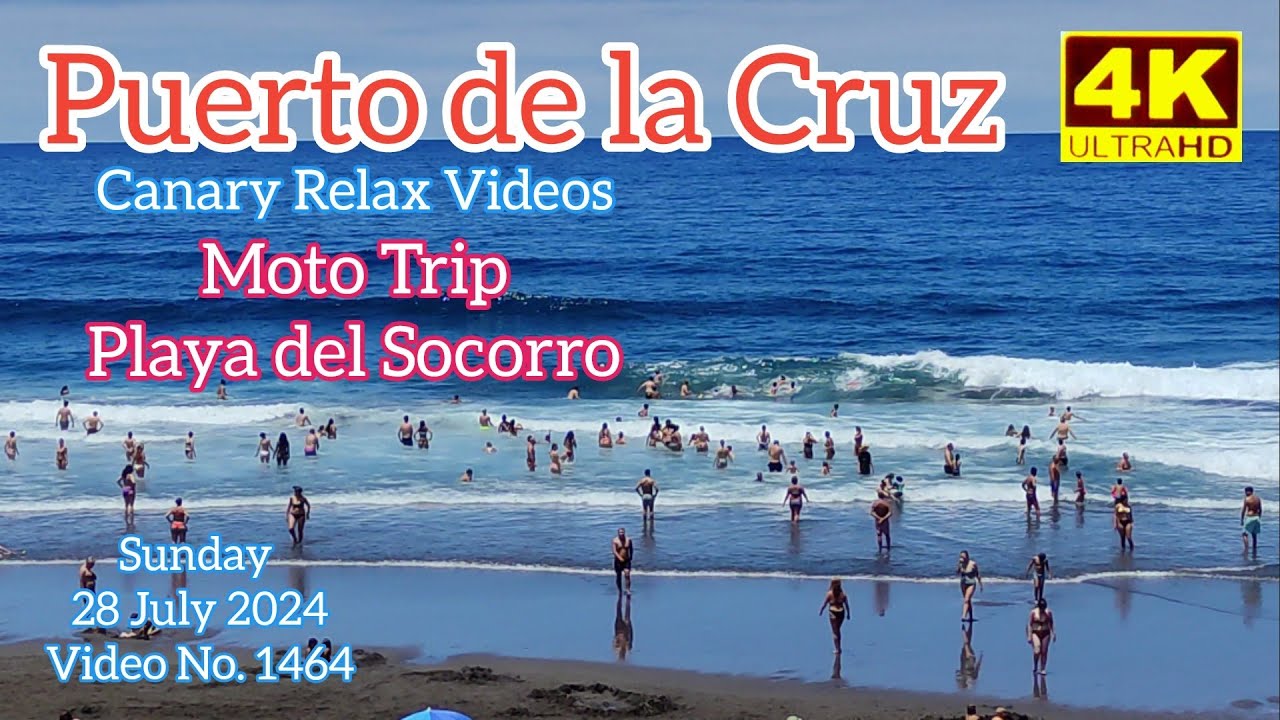 Tenerife 🏝️ Puerto de la Cruz - Playa del Socorro Moto Trip 28 July 2024 Teneriffa