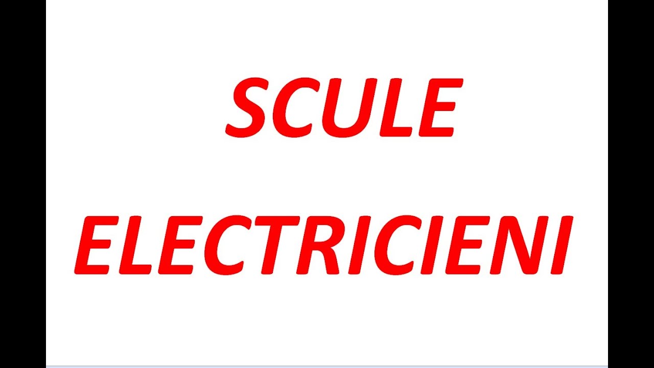 Scule electrician-varianta mea de "minim" necesar