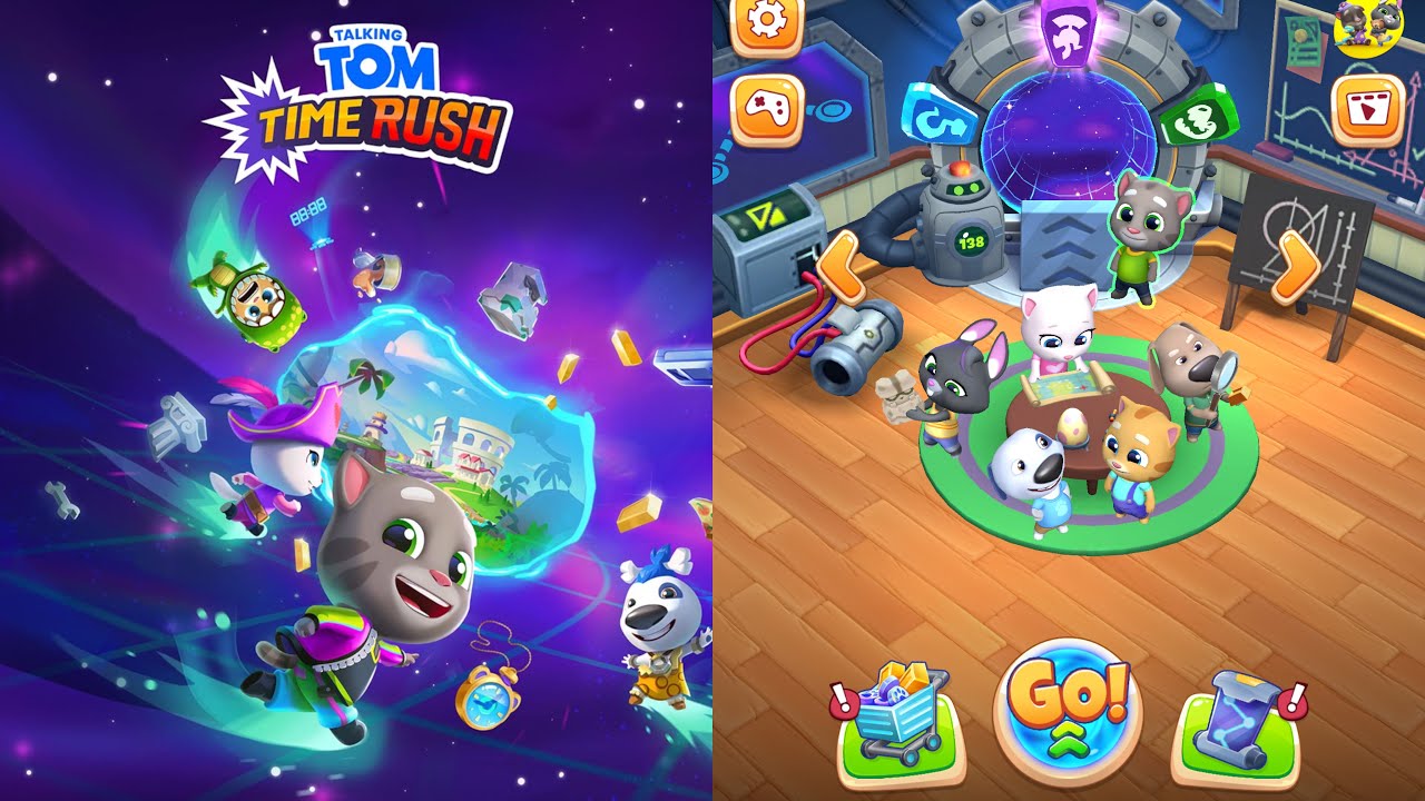 Talking Tom Time Rush New Game Android Gameplay - Talking Tom
