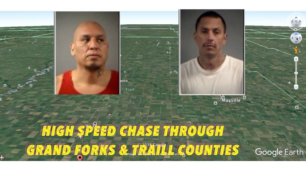 High Speed Chase Through Grand Forks & Traill Counties