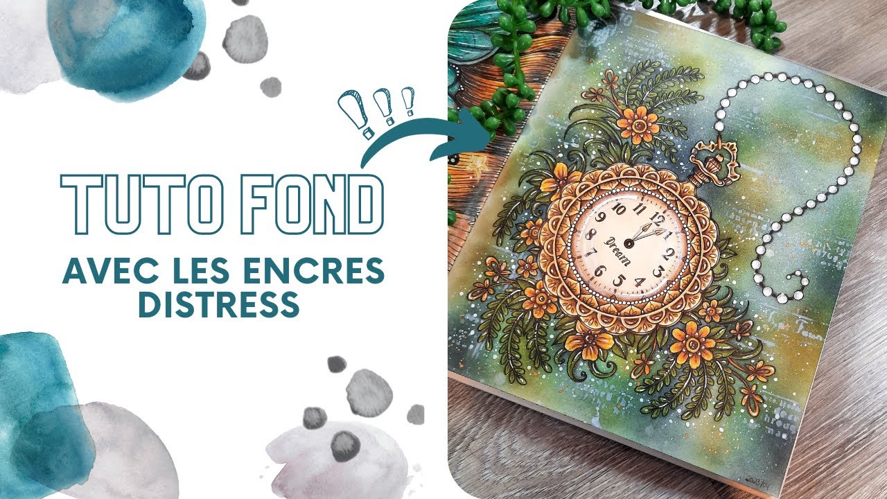 [Tutoriel] : Fond aux encres distress - On s'inspire de papier pour le scrap
